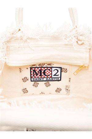 cream and brown cotton bag SAINT BARTH KIDS | COL000102565L